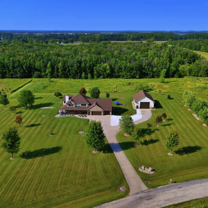aerial photograph of real estate
