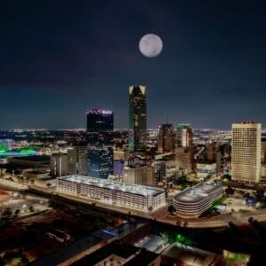 Oklahomas Stunning Night Drone Views