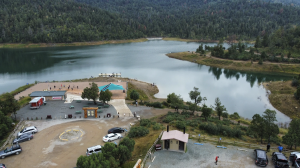 Drone Aerial Photography by Robert Herron Over the Lake