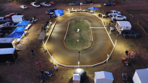 Drone Aerial View of Motocross Track by Robert Herron