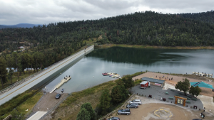 River and Dam Aerial View by Robert Herron