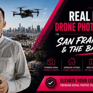 San Francisco real estate drone photography service showcasing aerial property marketing.
