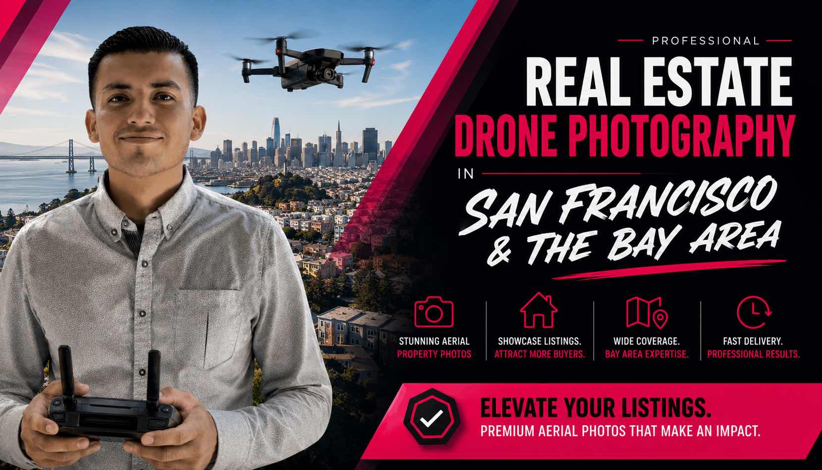 Professional real estate drone photography and videos (Premium) in San Jose