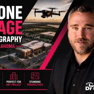 Drone photography services in Oklahoma by Drone.vet with aerial city imagery.