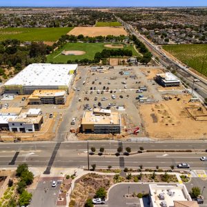 New Oakley Safeway construction project captured from above with a drone.