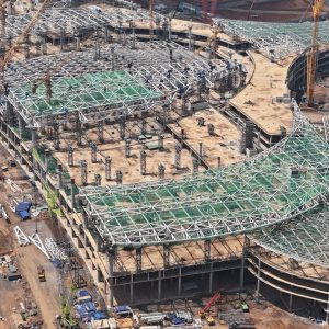 Construction Site Progress Monitoring by Rapid Aerial