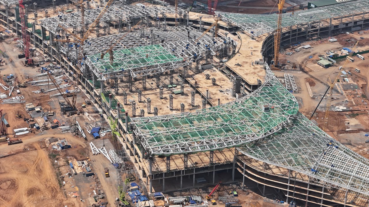 Construction Site Progress Monitoring by Rapid Aerial