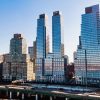 Waterfront City Skyline Skyscrapers Drone Operator Photo