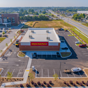 Aerial drone photography showcasing commercial and marketing projects in Georgia.