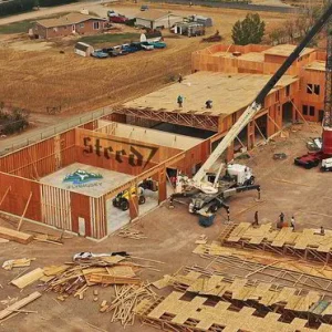 Montana construction photography showcasing stunning sites by iFly Big Sky.