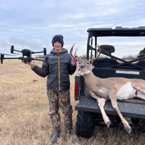 Using drones for efficient game recovery during hunting expeditions.