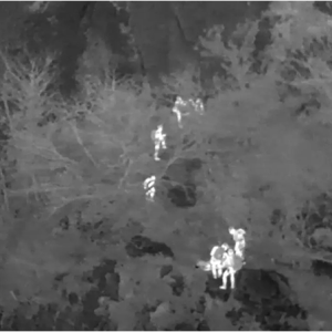 Thermal Drone Services in Ocala Florida locating people on rugged terrain.