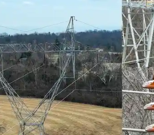 Drone technology for efficient power line inspections and maintenance monitoring.