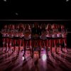 Volleyball Team Portrait Under Dramatic Gym Lights