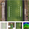 Aerial View of Football Field and Track