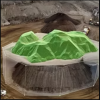 Mining Stockpile With Green 3D Topography Overlay