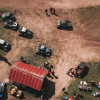 Aerial View of Off-Road Rally Event