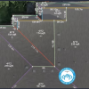 Detailed Roof Measurement Blueprint With Slopes