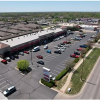Aerial View of Shopping Center and Parking Lot