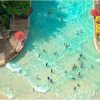 Tropical Water Park Wave Pool Fun