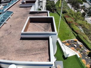 Aerial View of Modern Rooftop Garden