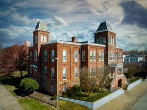 Historic Red Brick Landmark in Sacramento