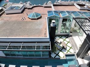 Modern Rooftop Terrace With Marina Views