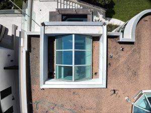 Modern Rooftop With Pentagonal Glass Skylight