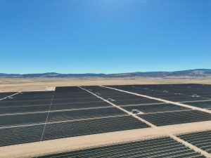 Solar Farm in a Desert Landscape