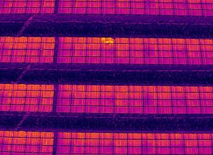 Infrared Thermal Hotspot on Industrial Shelves