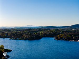 Oxford Lake Boat Access and Dam Scenic View