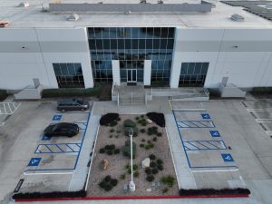 Modern Glass Office Building With Accessible Parking
