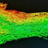 Colorful 3D Point Cloud Terrain Scan