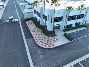 Modern Warehouse Distribution Center with Landscaping