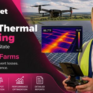 Drone.vet solar thermal mapping in New York with drone hotspot inspections.