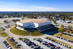 Modern Civic Center With Spacious Parking Lot