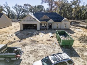 Modern New Home Construction With Solar Roof