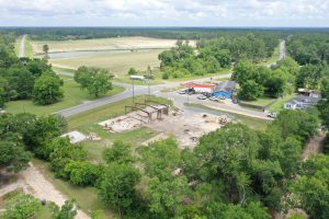Rural Construction Site Aerial View