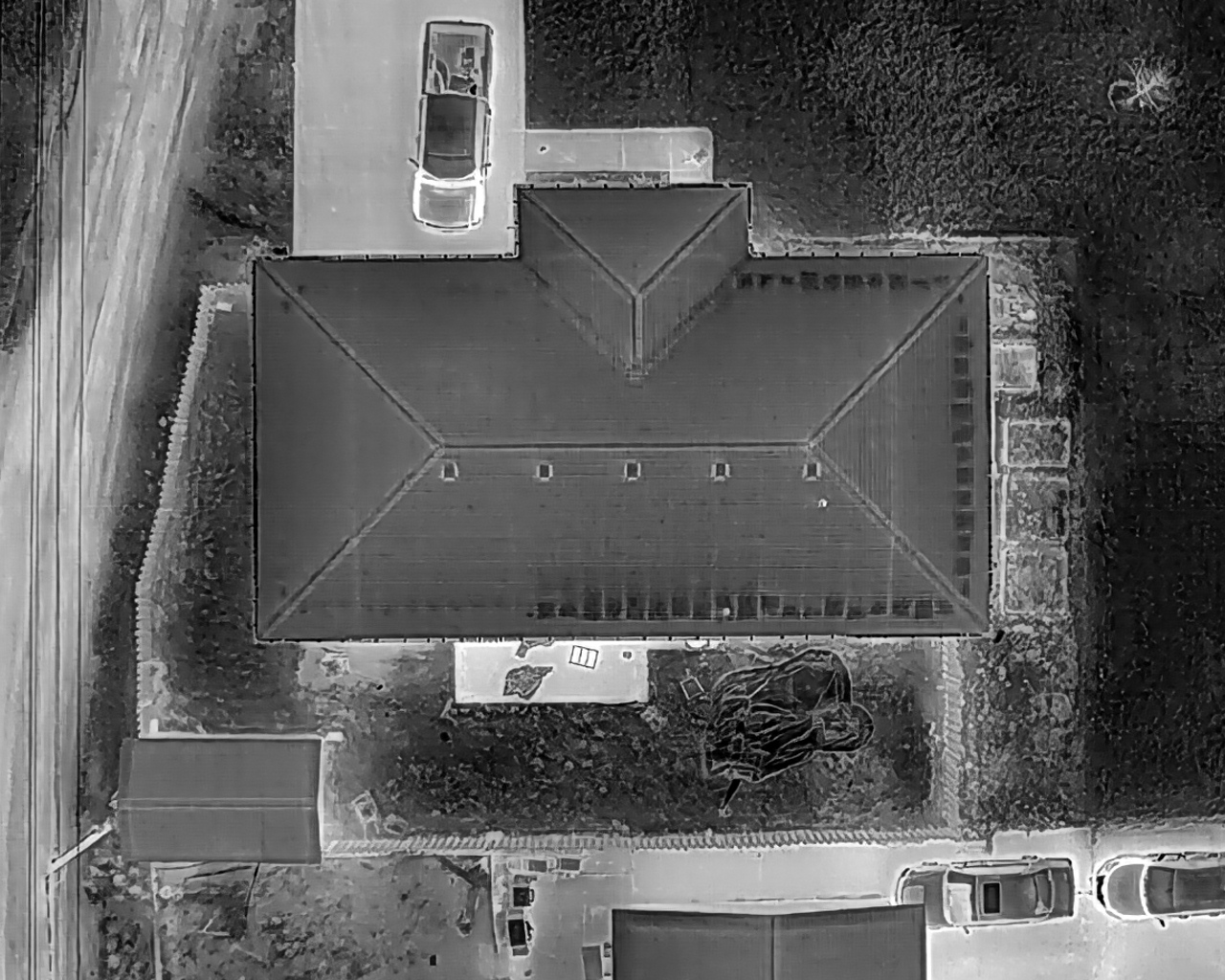 Radiometric Thermal Drone Inspection in Holcomb, KS