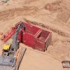 Hudson Construction Site Progress With Excavator