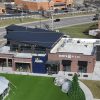 Deweys Pizza Storefront Aerial Photo