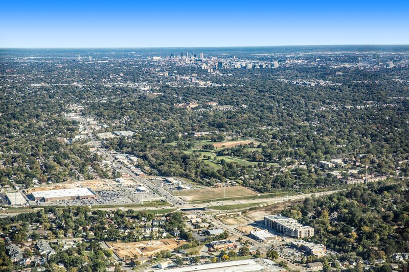 High-Altitude Airplane Aerial Photography & Wide-Area Survey Views in St. Louis, Missouri