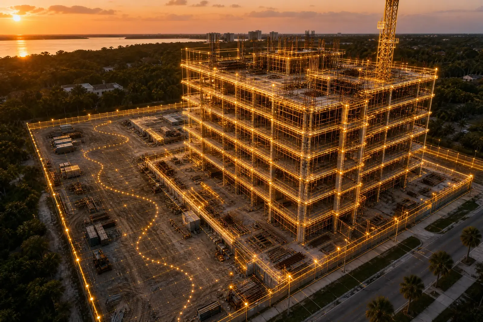 Construction Progress Documentation & RTK Site Tracking in Apopka, Florida